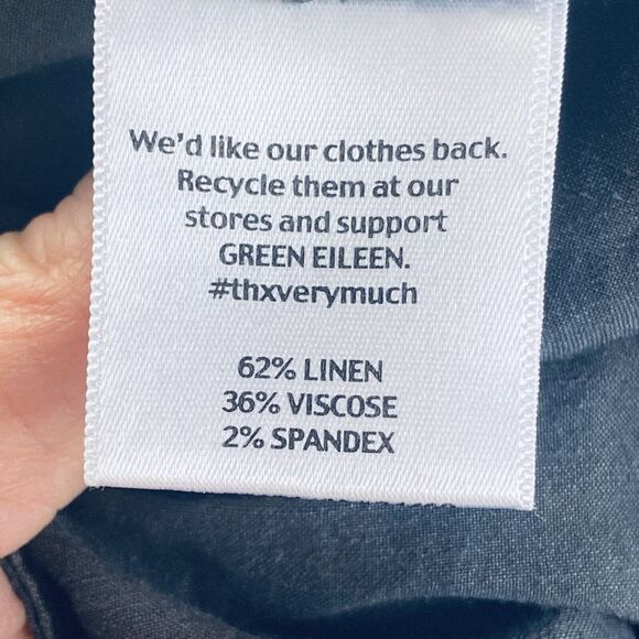 Eileen Fisher Pants Size 10 Wide Leg Gray Charcoal Minimalist Business Classic - Picture 8 of 9